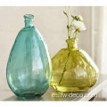 Home Decorative Hand, jarrón alto y transparente de color transparente
